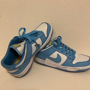 Blue and White Nike Dunks